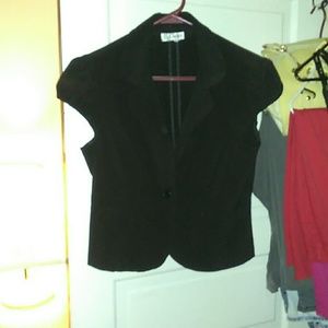 Black blazer short sleeve